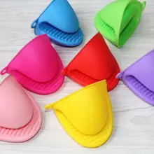 100 шт. НОВАЯ пищевая термоустойчивая микроволновая печь инструменты для приготовления пищи Силиконовая прихватка ручки для приготовления пищи Противоскользящий силиконовый держатель для горшка