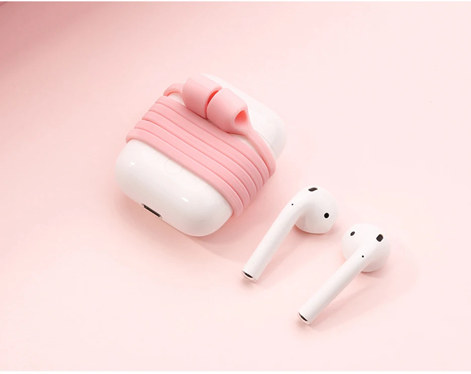 Магнитный силиконовый Заушник для Apple Airpods 2 анти-потеря веревки Защитный Мягкий многоцветный шнур беспроводной наушник