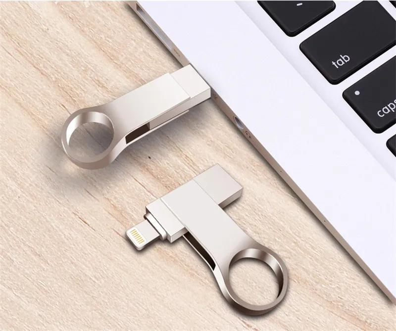 OTG Usb флэш-накопитель 8 Гб оперативной памяти, 16 Гб встроенной памяти, 32 ГБ, 64 ГБ, 128 ГБ флэш-накопитель HD запоминающие устройства Memory Stick для iPhone X/8/7/7 Plus/6 Plus/6s/5/SE/IPad, флеш-накопитель