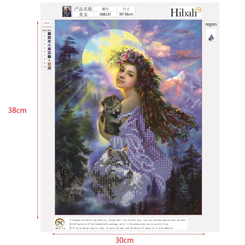 

Girl Design 5D Diamond Embroidery Painting DIY Painting Cross Stitch Home Decor Halloween Decorations