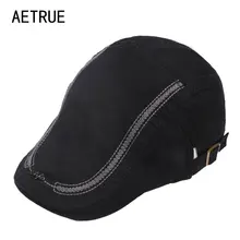 Мужские береты AETRUE, шапки Newsboy, зимние хлопковые береты, шапка s для мужчин и женщин, шапка с вышивкой, хлопковые козырьки, повседневная мужская Кепка с якорем