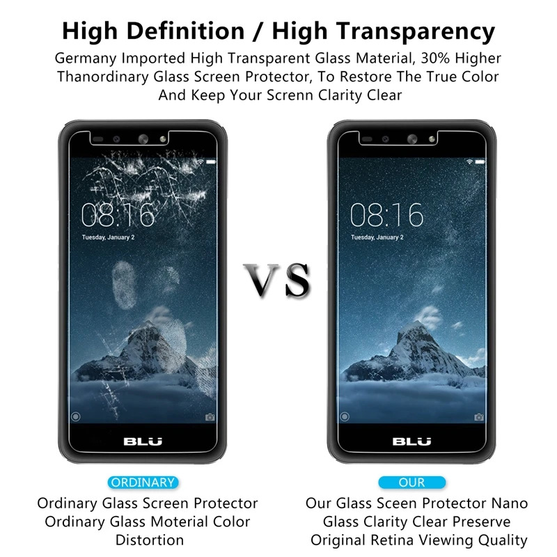 2.5D 0 26 мм 9H Премиум Закаленное стекло для BLU Grand X защитная пленка 5 дюйма|Защитные