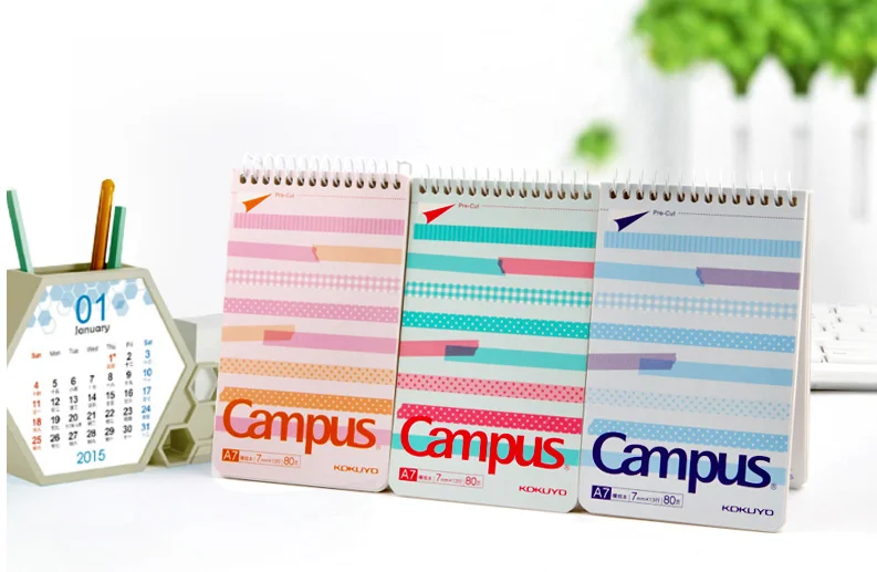 Kokuyo Campus A7 записная книжка-органайзер Bullet Journal эскиз блокнот спиральные вертикальные канцелярские принадлежности Notatnik Еженедельный планировщик