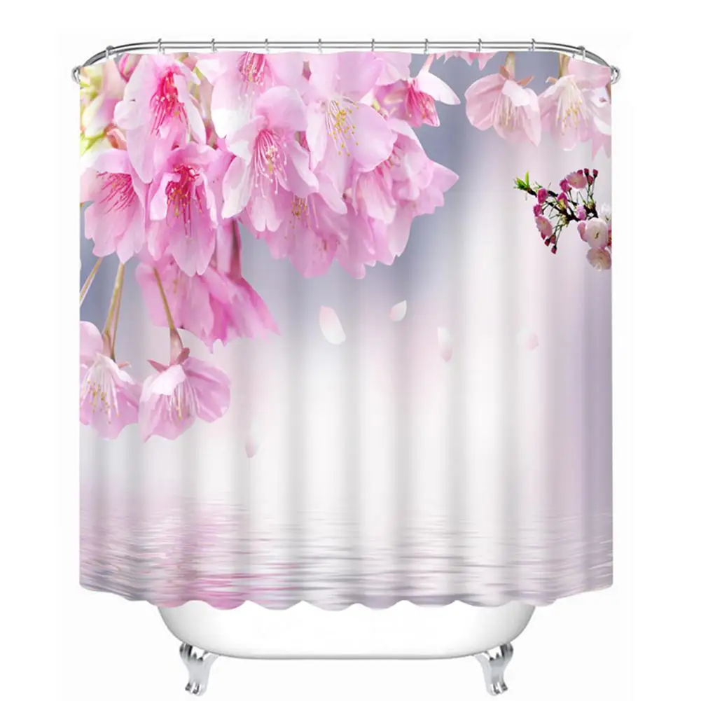 

Adeeing 3D Printing Dyeing Waterproof Shower Curtain Stylish Bathroom Curtains for Bathroom Supplies
