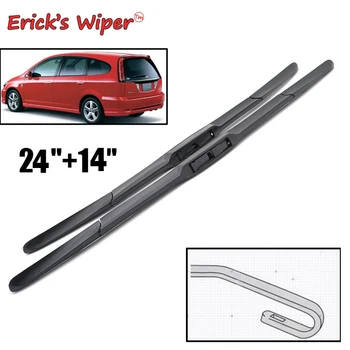 

Erick's Wiper Front Hybrid Wiper Blades For Honda Stream 2001 - 2005 Windshield Windscreen Front Window 24"+14"