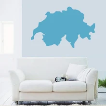 Switzerland map Globe Earth Country wall vinyl sticker custom made home decoration fashion design