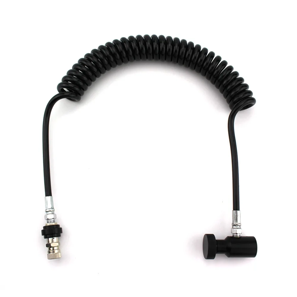 

PCP Airforce Paintball G1/2-14 Connector Adapter Coil Remote High Pressure Hose with Slide Check Quick Disconnect 8MM Thickness