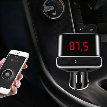 

Auto Bluetooth FM Transmitter, Wireless In-Car FM Transmitter Radio Adapter Car Kit 2018#2 New Arrival