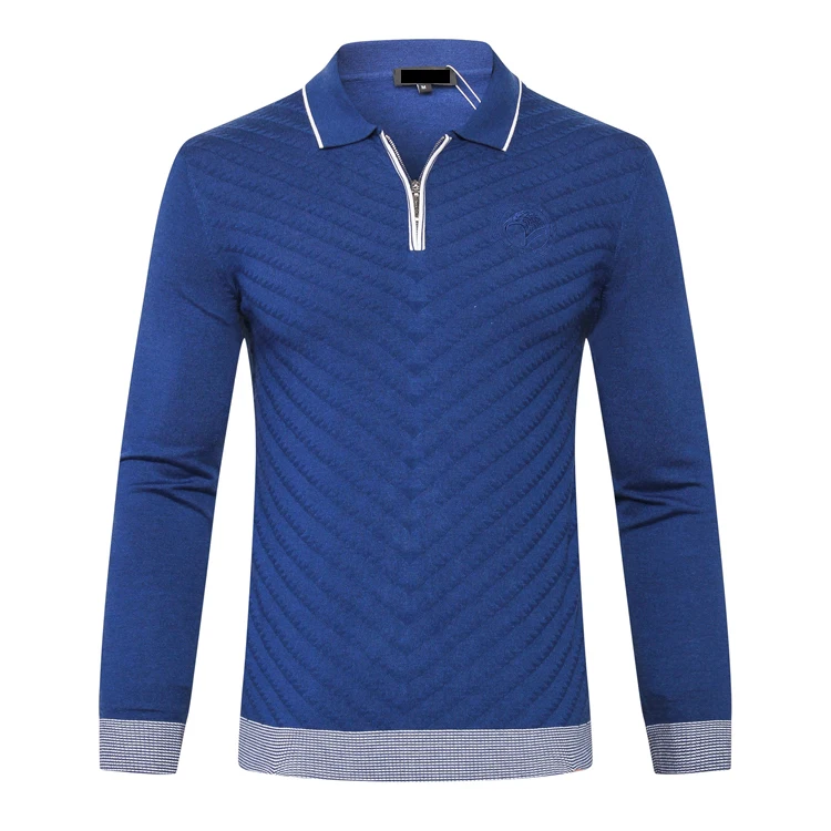 

TACE&SHARK Billionaire Sweater wool men's 2018 new arrival commerce solid color zipper collar wool gentleman M-5XL free shipping