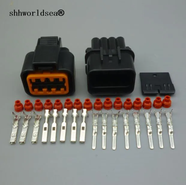 

shhworldsea 8 Pin PB625-08027 PB621-08020 Auto Vehicle Sealed Automotive Connector plug Lamp Headlight Socket For Audi BMW Ford