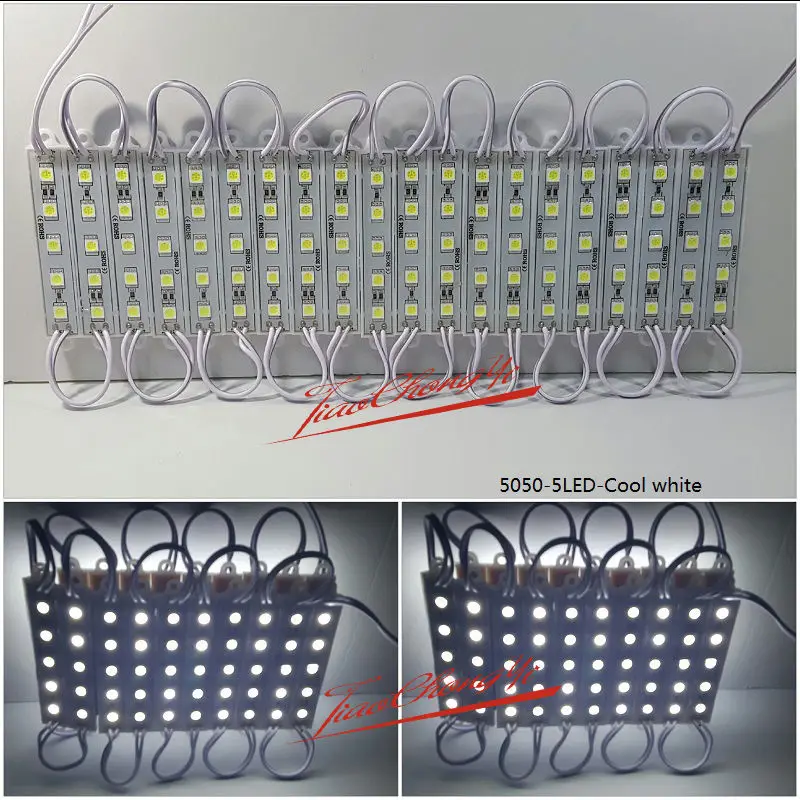 20pcs Led module 5050 SMD 5led waterproof IP65 super bright backlight DC12V |