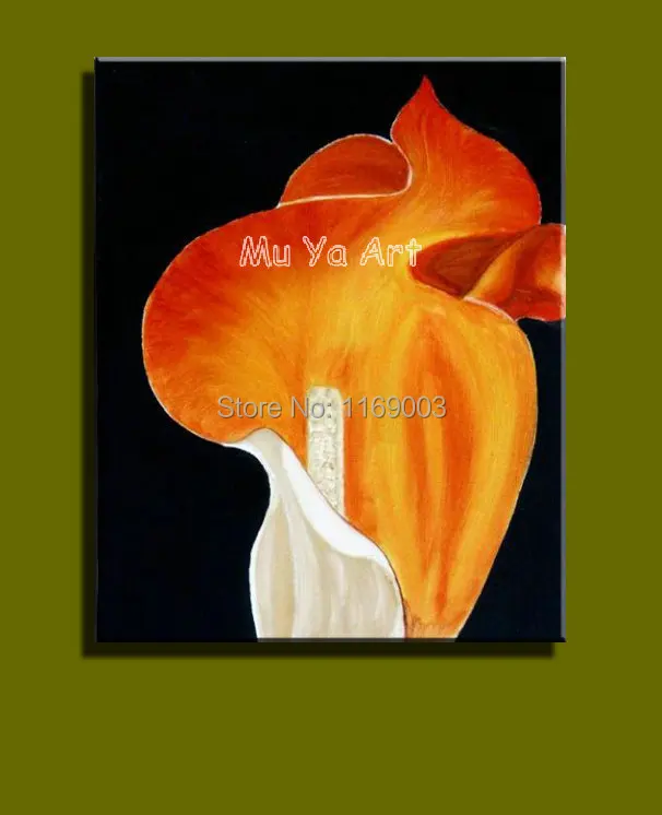 Moderna Grande Para Colorear Extracto De Naranja Lienzo Arte De La