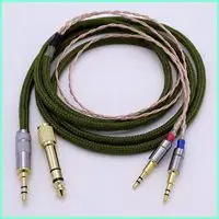 2.5 м 8 ядер 5N occ HiFi кабель посеребренные кабель наушников обновления для hifman HE1000 HE400S He400i HE-X HE560 OPPO PM-1 PM-2
