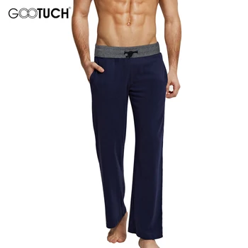 Men s Cotton Sleep Bottoms Sleep Wear Drawstring Pajamas Pants Casual Home Wear Loose Lounge Pants