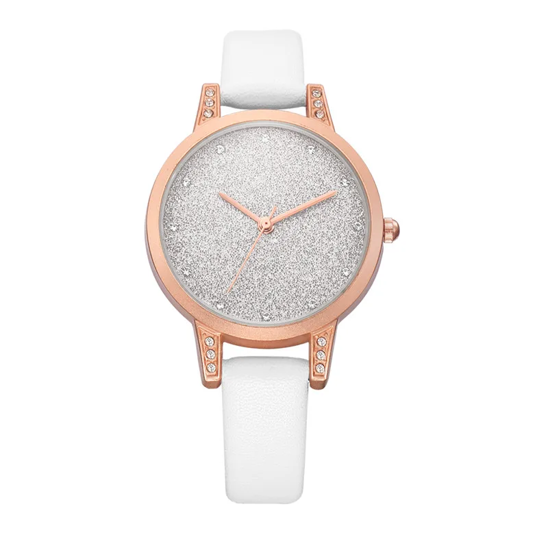 

2018 Fashion Women Leather Strap watches sport Casual Analog Quartz Watches Business Elegant Round Shape Wristwatch