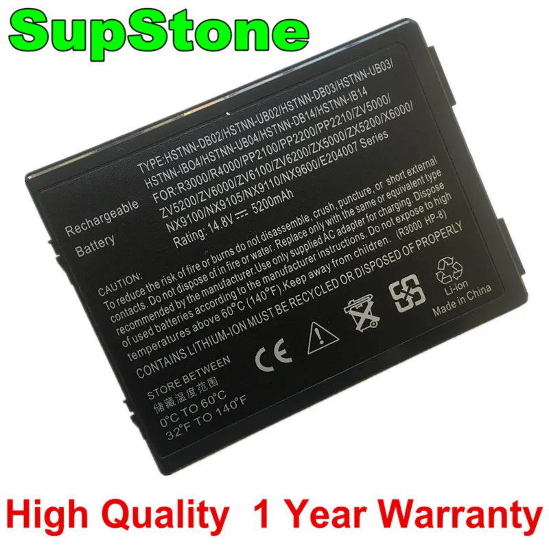 Аккумулятор SupStone R3000 для Compaq NX9100 NX9105 NX9110 NX9600 PP2100 PP2200 PP2210 R3000AP R4000 R4100 X6000 ZV5200 ZV600 |