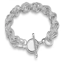 XIYANIKE, Новое поступление, серебро пробы,, модный Спиральный Браслет с нитью для женщин, браслеты и браслеты Pulseira VBS4043