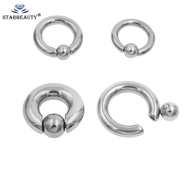 

1 Pc Titanium Surgical Stainless Steel Captive Bead Ring Eyebrow Nose Lip Tongue Piercing Tragus Cartilage Earring Body Jewelry