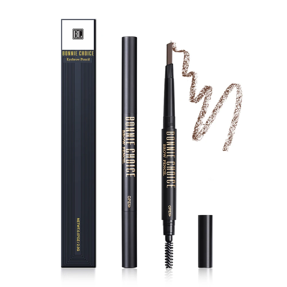 

BONNIE CHOICE 1 Pc Long Lasting Waterproof Automatic Professiona Eyebrow Smooth Pencil with Brush Cosmetic Makeup Tool