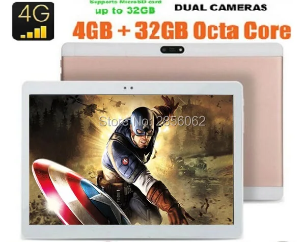 2017 New 10 inch Octa Core Tablet pc 4GB RAM 64GB ROM 4G LTE 8 Cores