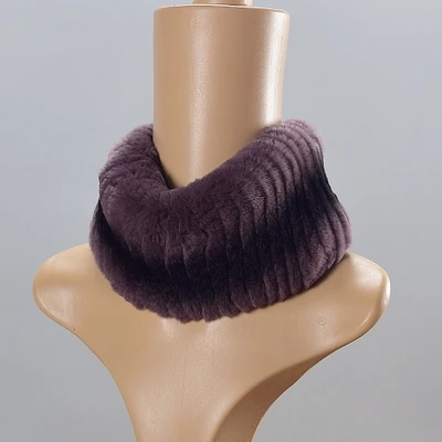 Трикотажные повязки из меха кролика рекс можно использовать в качестве шарфа для женщин теплая зимняя натуральная меховая шапка для ушей Теплая повязка на голову шарф из натурального меха - Color: G
