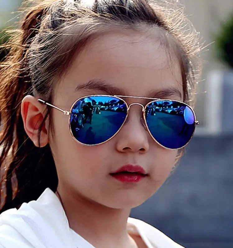 LongKeeper New Fashion Boys Girls Kids Sunglasses Brand Design Retro Cute Pilot Sun Glasses Children Oculos De Sol Gafas UV400