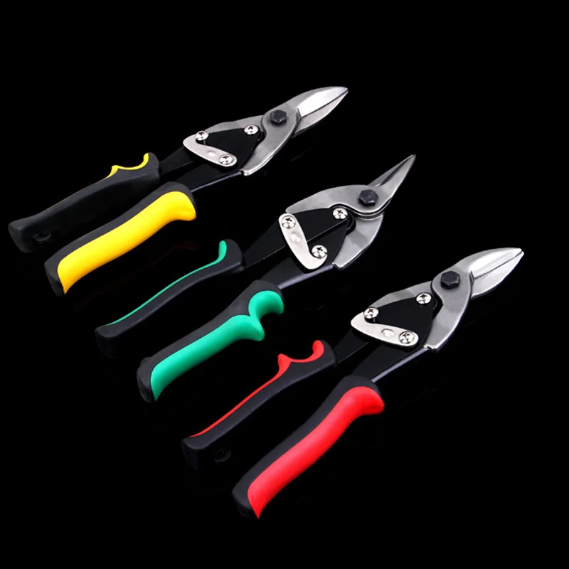 chapa de Estanho Chapa de Ferro Corte de Cisalhamento Ferramenta do Agregado Industrial de Trabalho Frete Grátis! 25 Cm e 10 Snip da Aviação Tesoura Familiar da Indústria