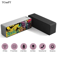 TCunPT беспроводной динамик портативный звуковой блок громкоговоритель bluetooth стерео Бас Звук динамик с микрофон AUX TF карта для телефонов