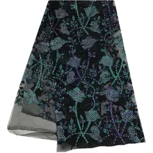2018 Hot Tulle French Embroidered Mesh Lace Fabric African Lace Fabric High Quality Guipure Lace For African Wedding Dress 1066