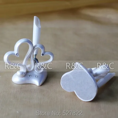 Free Shipping Double Hearts Wedding Pen Resin with Exquisite Packaging for Wedding Favors Gift Party Brithday Gift