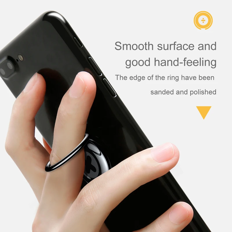 Baseus 360 Degree Metal Finger Ring Holder For iPhone X 8 Samsung S9 Tablet Phone Ring Holder For Phone Support Magnetic Holder