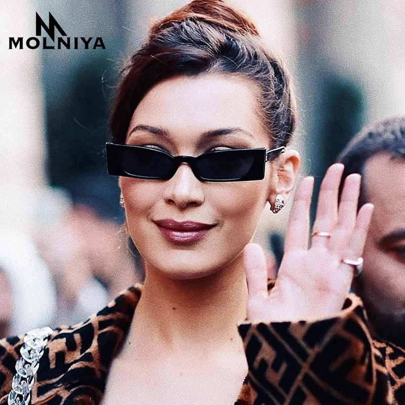 

MOLNIYA New Vintage Rectangle Sunglasses Women Cat Eye Full Frame 2018 Square Sun Glasses for Men Unisex Party Gift UV400