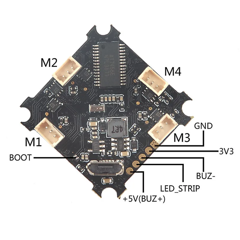 

Beecore_BL F3 1S Brushless Flight Controller Integrated 4in1 ESC Betaflight Built-in OSD MPU6000 for Tinywhoop Beta65/75 Frame
