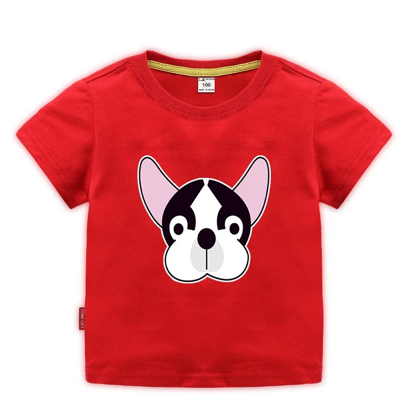 

Boy Summer Clothes Cartoon Animal Print Printed T-Shirt Cotton 2-8 Year Old Little Girl Short Sleeve Top