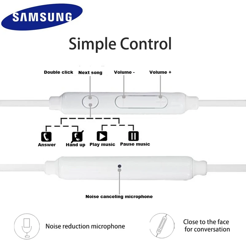 Оригинальные SAMSUNG EO EG920BW наушники с коробкой для хранения xiaomi note1/2/3 rednote 1/2/3/4 Galaxy
