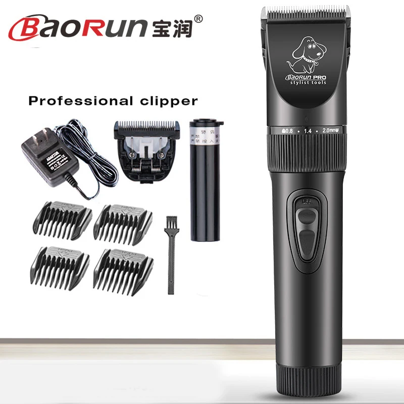 

Brand Baorun P7 recharge professional electric hair clippers trimmers pet dog clipper dogs hairs haircut shaver cutting machine