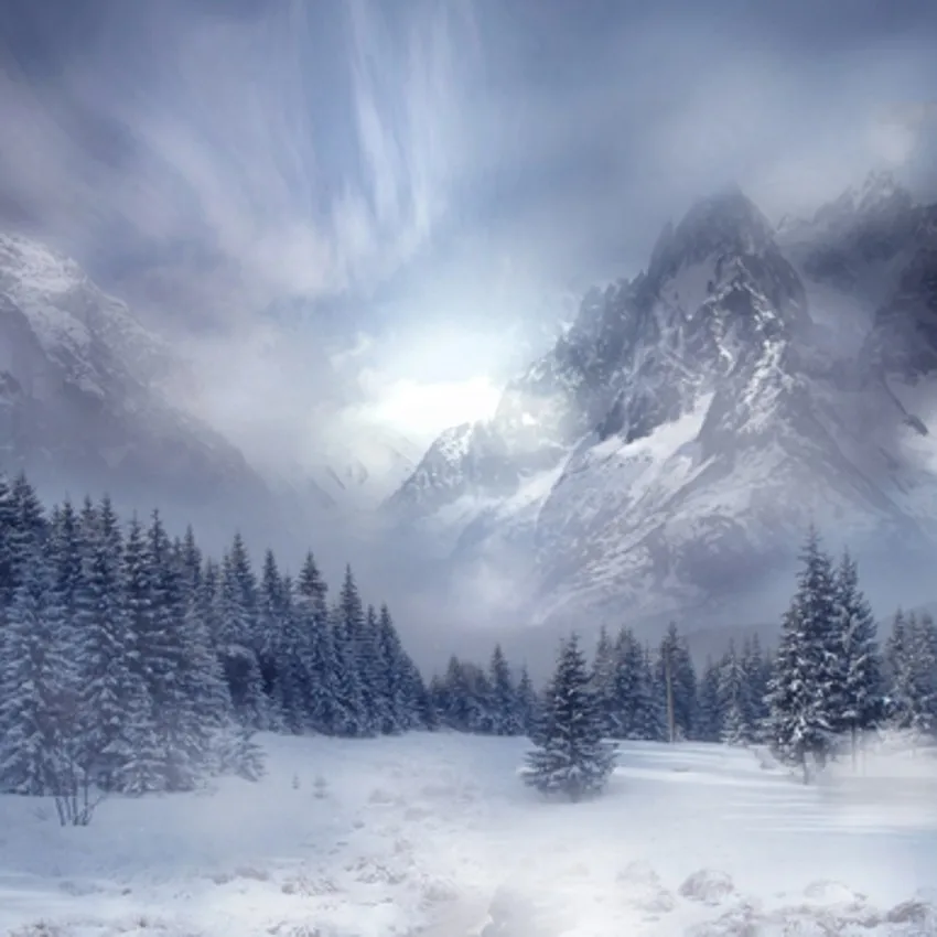 mountain scene backdrop