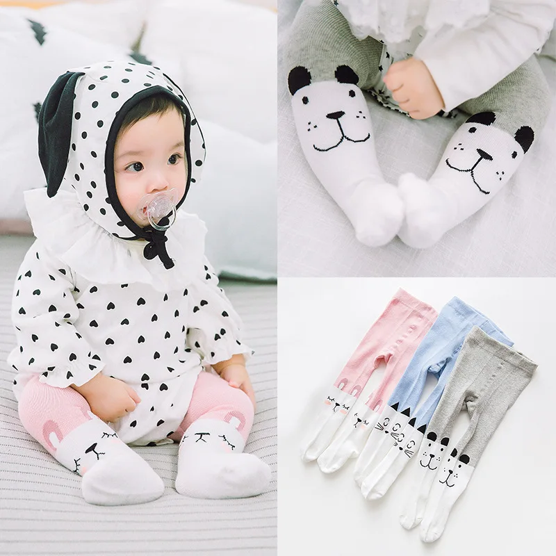 

Spring kids Toddler Pantyhose Tights for girls boys Warm Tights Cartoon newborns Baby Pantyhose New Product For 0-3 Years 2018