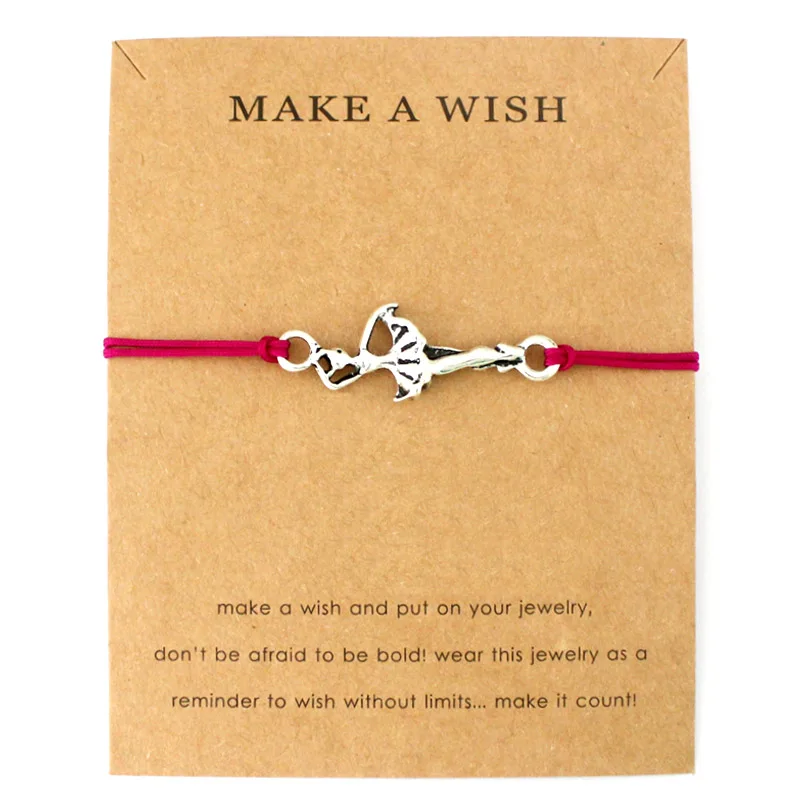 

Dance Dancer Music Note Adjustable Bracelets Love Wish Heart Charms Women Men Boys Girls Unisex Fashion Jewelry Friendship Gift
