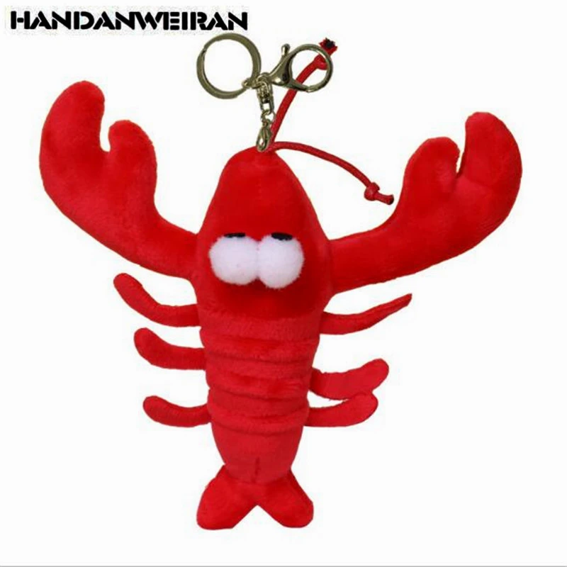 Handanweiran 1個ミニザリガニぬいぐるみキーホルダークリエイティブかわいいエビペンダント漫画の人形のおもちゃ機械人形の結婚式のギフト13センチメートル Null Aliexpress
