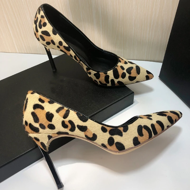 Hohe Pphoto Rosshaar Heel As 9cm Pumpen Metall Heel 2019 Seltsame Flach Frau Leopard Ferse 12cm Mund Schuhe Frauen as Photo Sexy Stiletto Spitz wRqqBE5Z