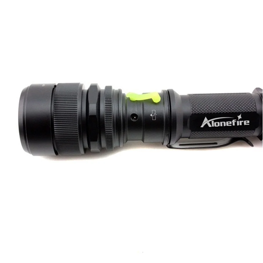 Alonefire G910 Водонепроницаемый зум фонарь CREE XML-T6 светодиодный регулируемый фокус вспышка светильник фонарь лампа светильник для 18650 Батарея