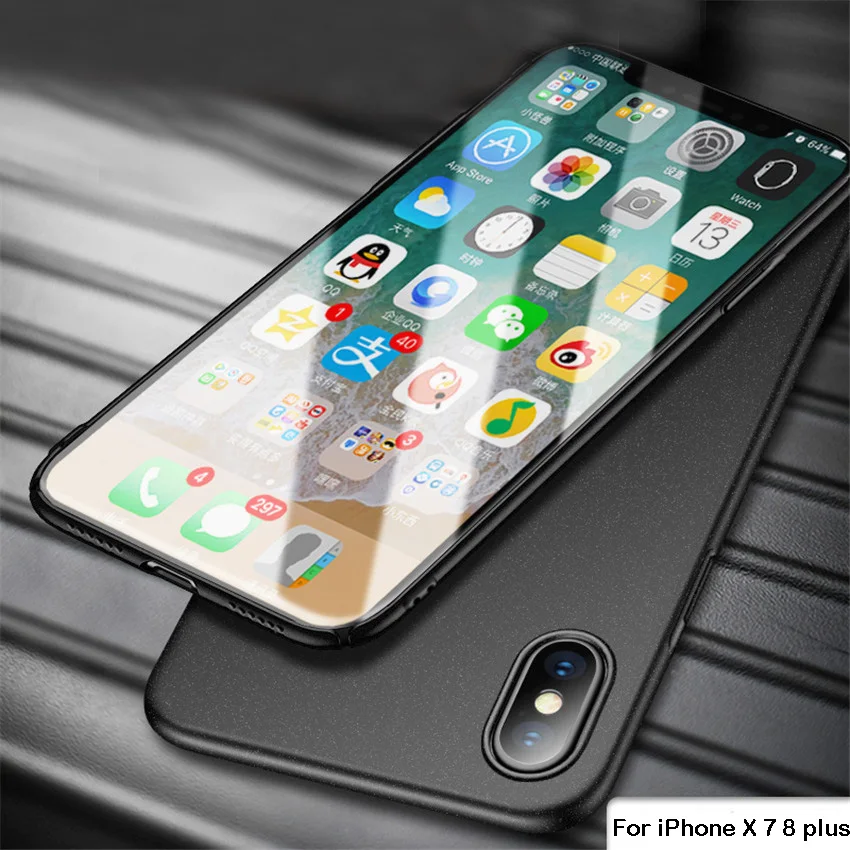 

Free Screen Film!AIXUAN Quicksand Case For iPhone X Case Frosted Shield Matte Cover Case For iPhone 7 8 plus 6 6s plus
