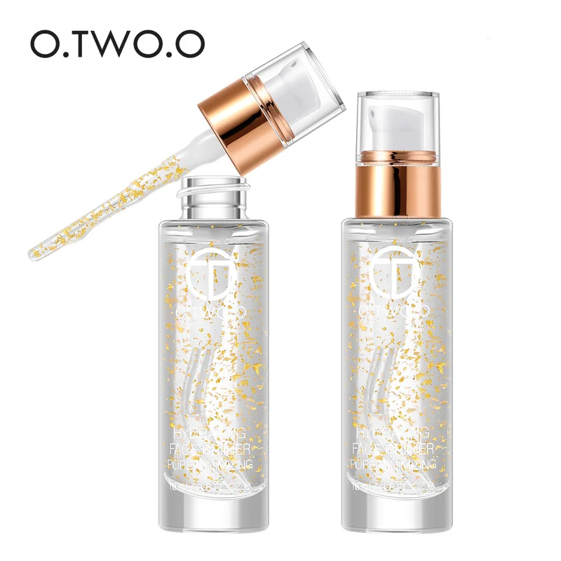 

O.TWO.O Liquid Face Makeup Primer 24k Rose Gold Elixir Anti-Aging Moisturizering Face Care Essential Oil Fouundation Cream