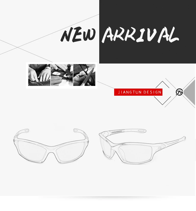 JIANGTUN поляризационные солнцезащитные очки, гибкие TR90, мужские спортивные очки, солнцезащитные очки с резиновым носом, высокое качество, мужские очки для вождения