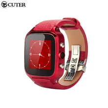 Newest Geniune Leather Smart Watch S8 plus MTK6572 Android Watch Phone with SIM slot WiFi GSM 5MP Camera Free DHL shipping