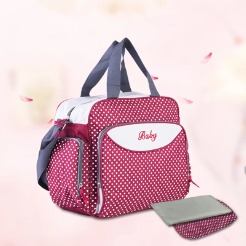

2015 New Diaper bags for mom baby dot travel nappy bags handbags baby bolsa maternidade Mummy Capacity multi-functional C48