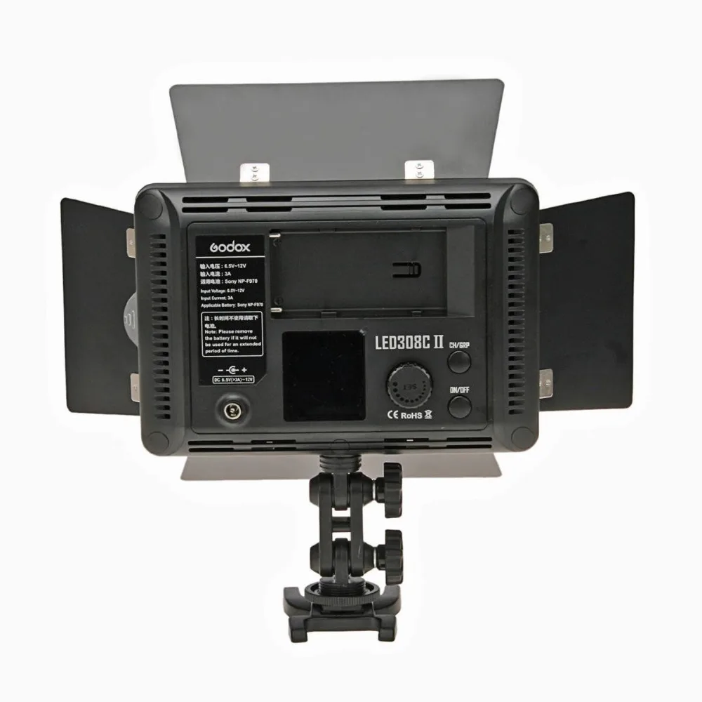 Godox-LED308C-II-3300-5600-K-LED-Video-Light-Studio-con-Telecomando-e-Porta-Della-Stalla