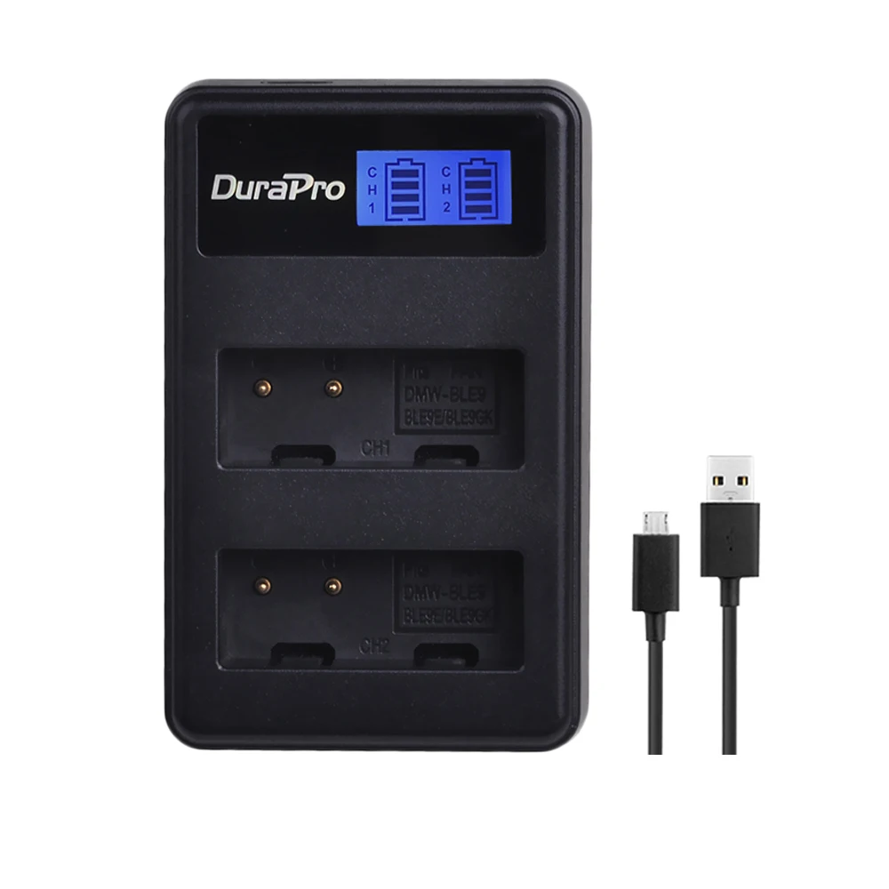 2 шт. DMW-BLG10 DMW BLG10 DMW-BLE9 BLE9 BLE9E Камера Батарея+ ЖК-дисплей Dual USB Зарядное устройство для Panasonic Lumix DMC gf6 GX7 GF3 GF5 GX80