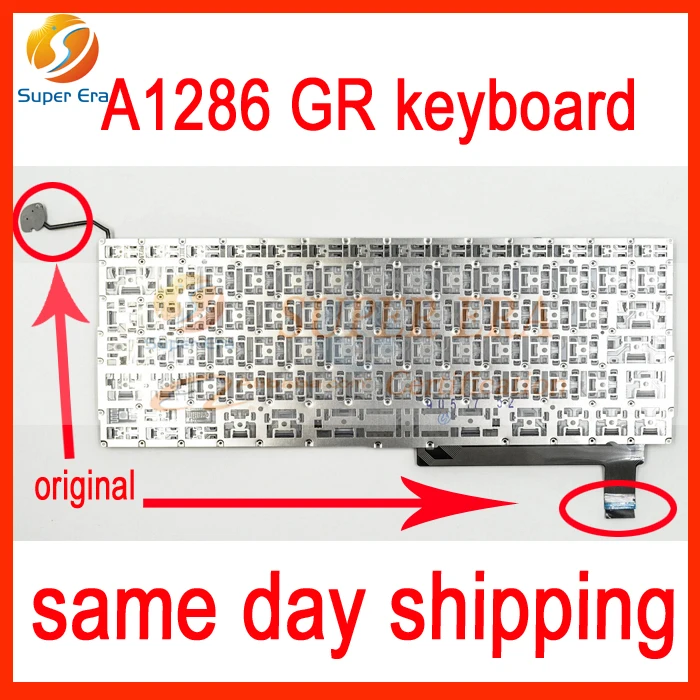 A1286 Tastatur GR DE Deutsch клавиатура для MacBook Pro 15.4 ''A1286 GR клавиатура Пособия по немецкому языку Y Пособия по немецкому языку макет без подсветкой